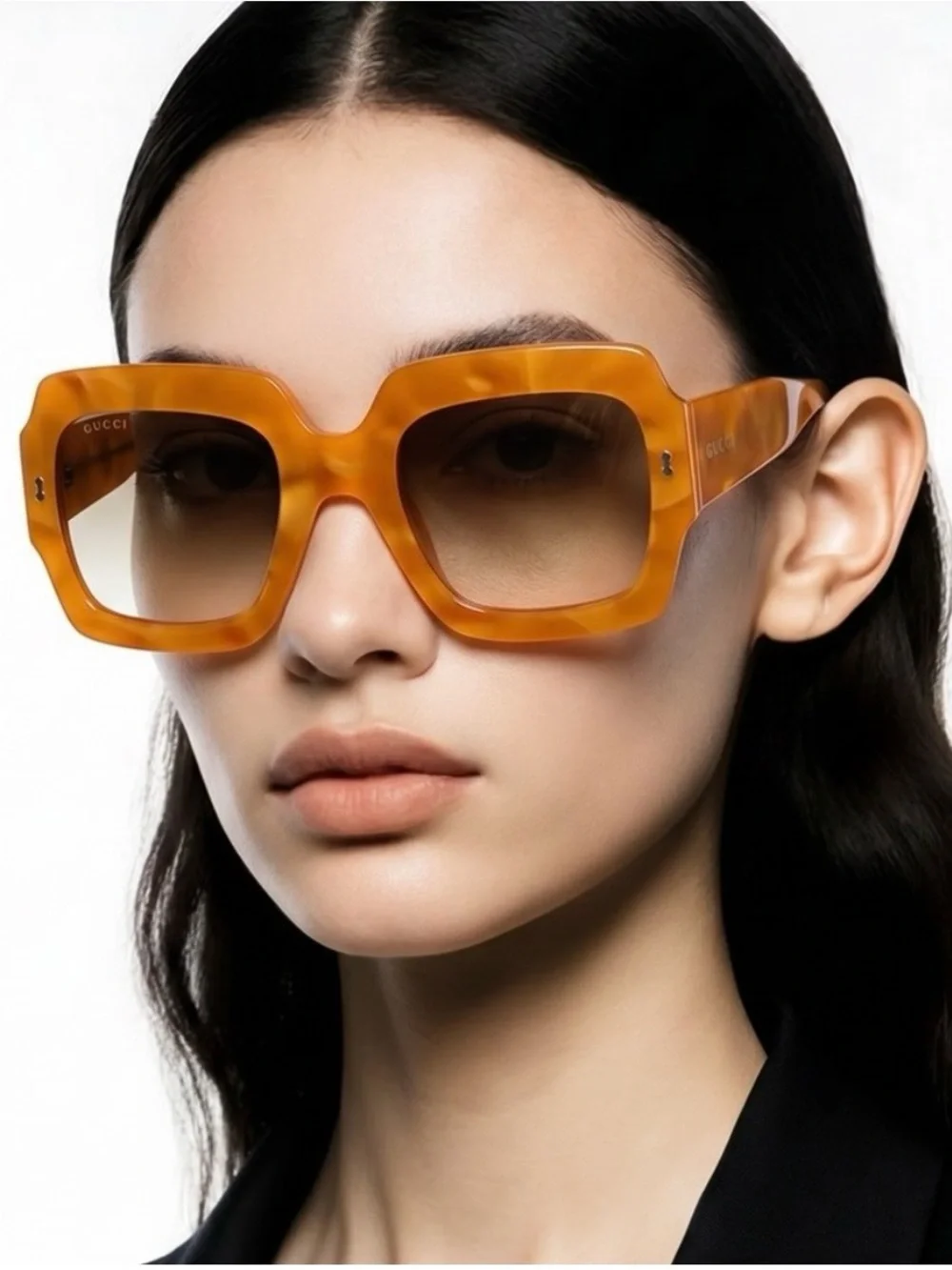Gucci Amber Square Frame Sunglasses NWOT